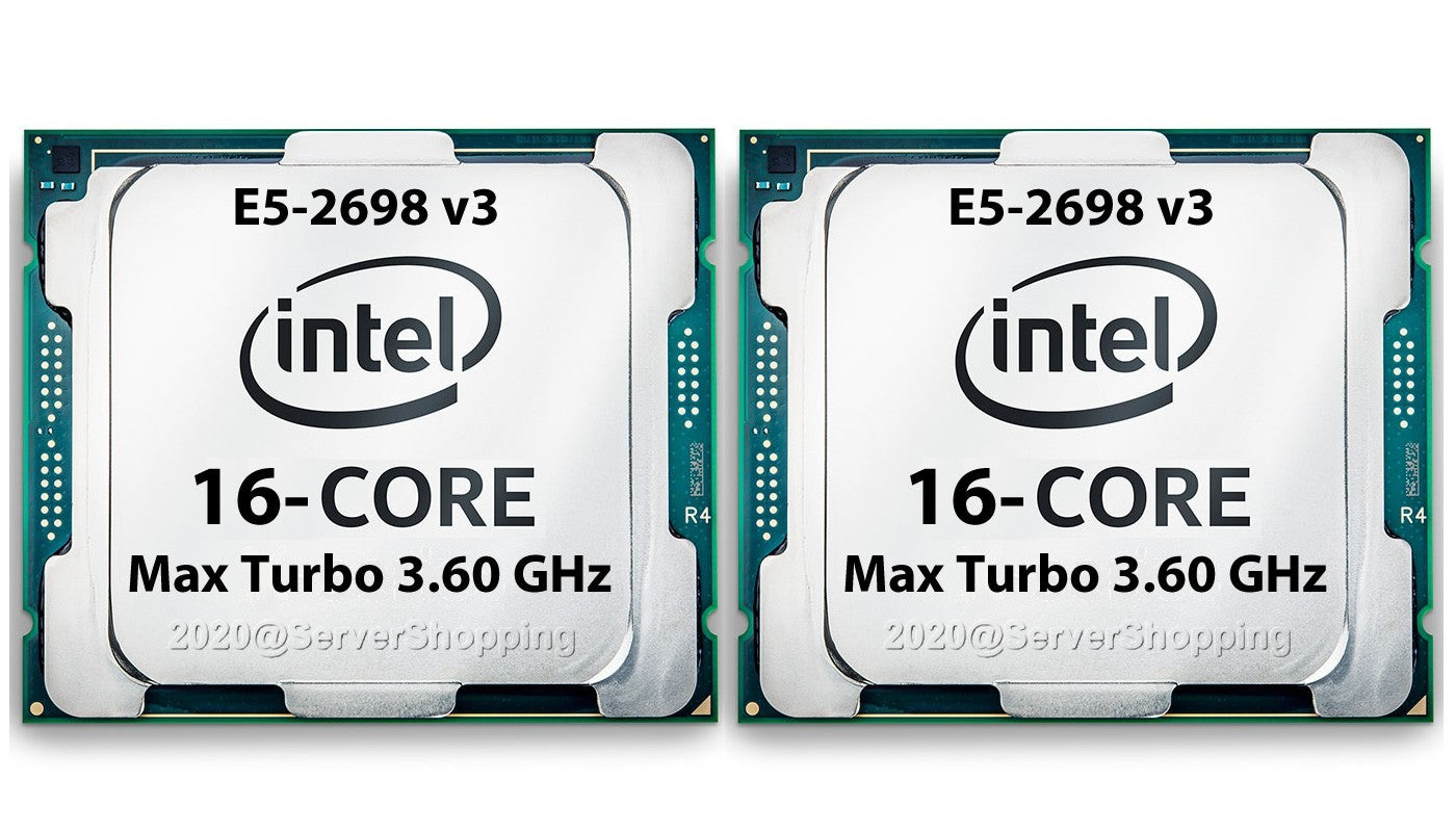 HPE DL380 Gen9 G9 2x 16-Core E5-2698V3 2.30GHz Turbo 3.60Ghz P440ar/2GB 2x500W