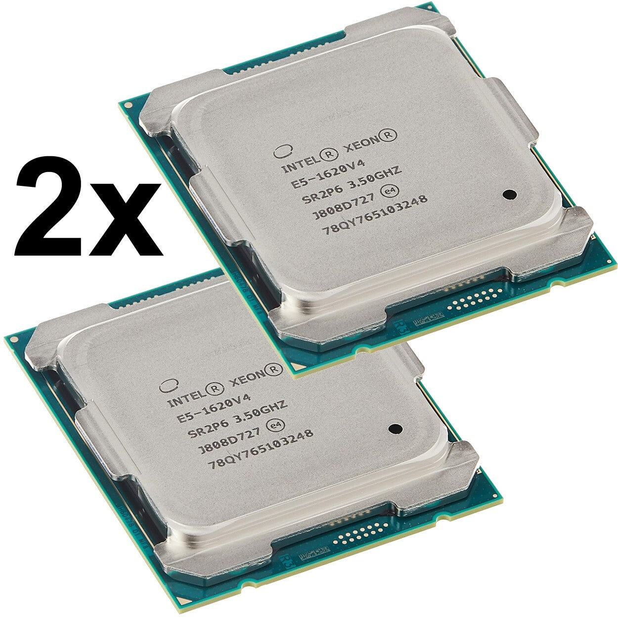 Pair Intel Xeon E5-1620 V4 (SR2P6) 3.50Ghz Quad (4) Core LGA2011-3 140W 10MB CPU