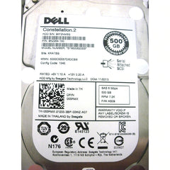 Dell 055RMX 55RMX 500gb 7200rpm Sas-6G 2.5" Hot-Plug Hard Disk Drive ST9500620SS