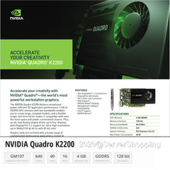 HP Z640 Workstation 3.00GHz 12-Core E5-2687W V4 32GB DDR4 Quadro K2200 512GB SSD