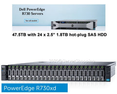 Dell PowerEdge R730xd 20-CORE Server 2x Xeon E5-2640v4 2.40Ghz NO RAM NO DISKS