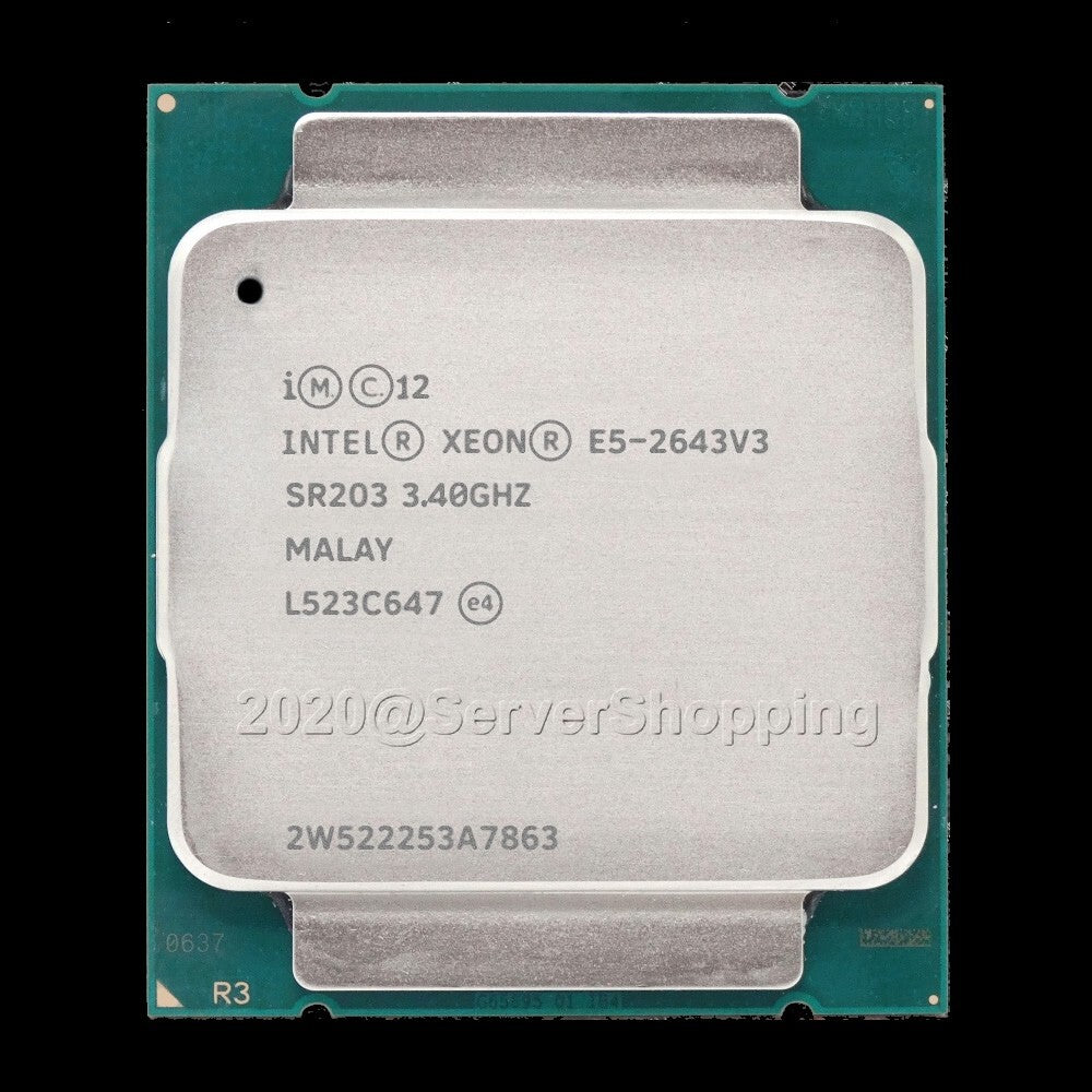 Intel SR204 Xeon E5-2643 v3 3.4GHz LGA2011-3 6-Core CPU Processor