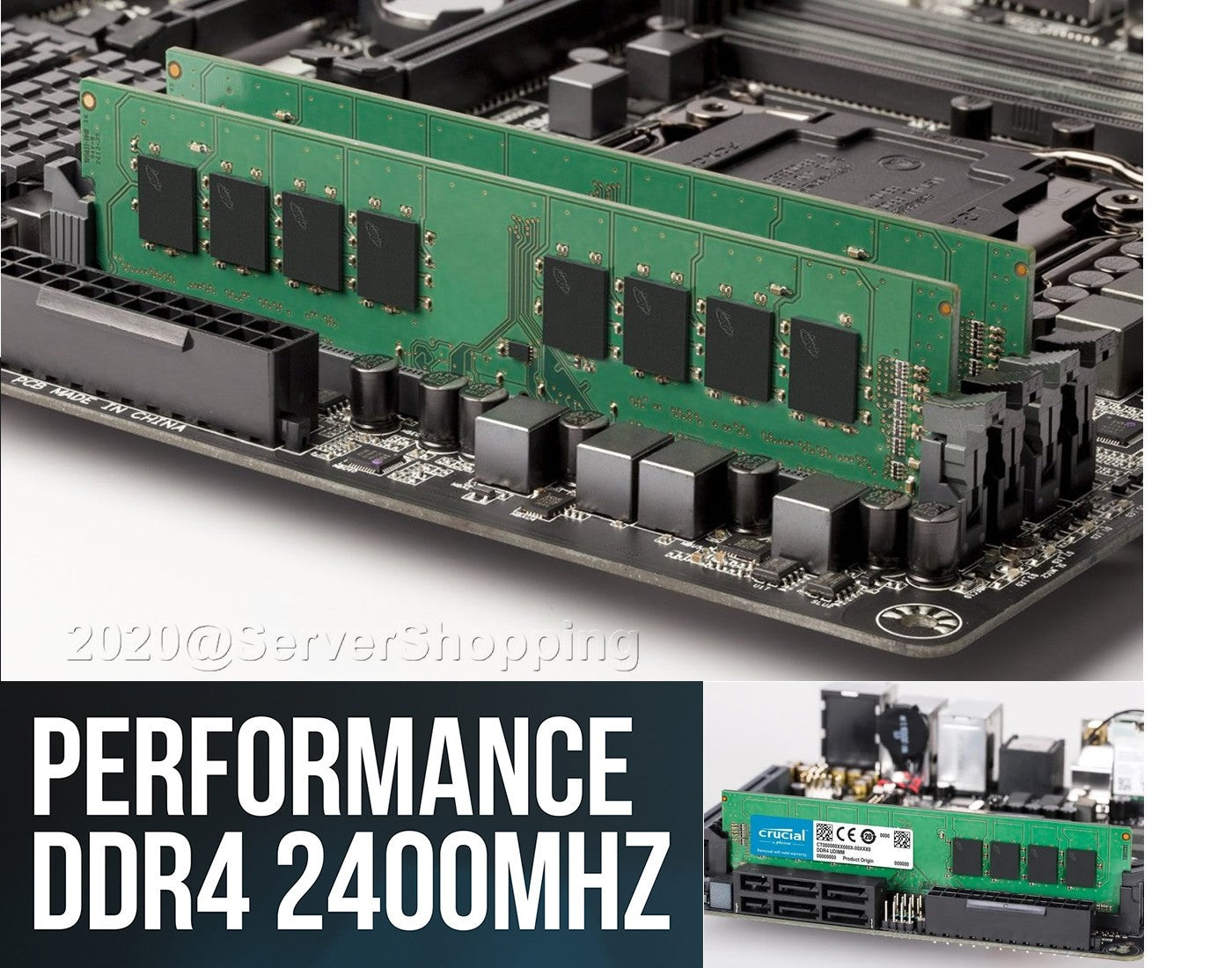 256GB (16x16GB RDIMM) 2400MHz Memory Upgrade HPE ProLiant DL580 ML350 Gen9 G9