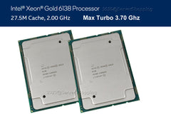 Dell PowerEdge R740xd 2xGold 6138 2.00Ghz 40Core 256GB H730P 7.68TB SSD 24TB SAS