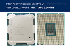 INTEL XEON E5-2695 V4 CPU PROCESSOR 18 CORE 2.10GHZ 45MB L3 CACHE 120W SR2J1