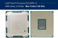 1x INTEL XEON E5-2695 V4 CPU PROCESSOR 18 CORE 2.10GHZ 45MB L3 CACHE 120W SR2J1