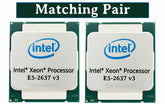 Matching Pair Intel Xeon E5-2637 v3 4-Core 3.7GHz LGA2011-3 CPU Processor SR202