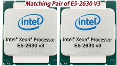 2X {Intel Xeon E5-2630 v3 2.40GHz Socket LGA2011-3 Processor CPU ( SR206 ) }