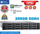 Dell PowerEdge R740xd 2xGold 6138 2.00Ghz 40Core 256GB H730P 7.68TB SSD 24TB SAS
