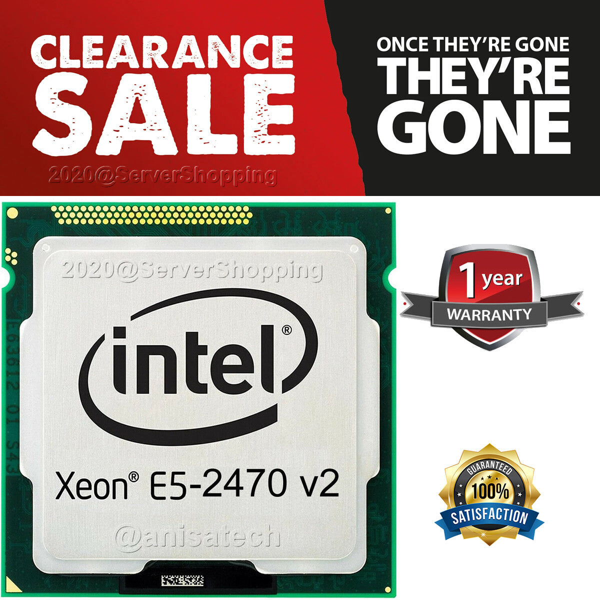 Intel Xeon E5-2470 V2 2.4Ghz 10Core SR19S CM8063401286102 Processor RETAIL £199