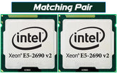 MATCHING PAIR Intel Xeon Processor E5-2690 v2 10 Core 25M Cache 3.00 GHz SR1A5