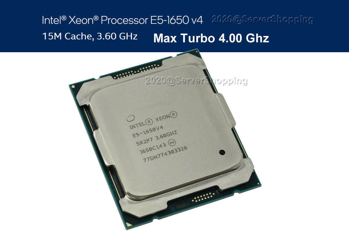 Intel Xeon E5-1650 v4 SR2P7 3.60GHz 15MB 6-Core LGA2011-3 CPU Processor 100% OK
