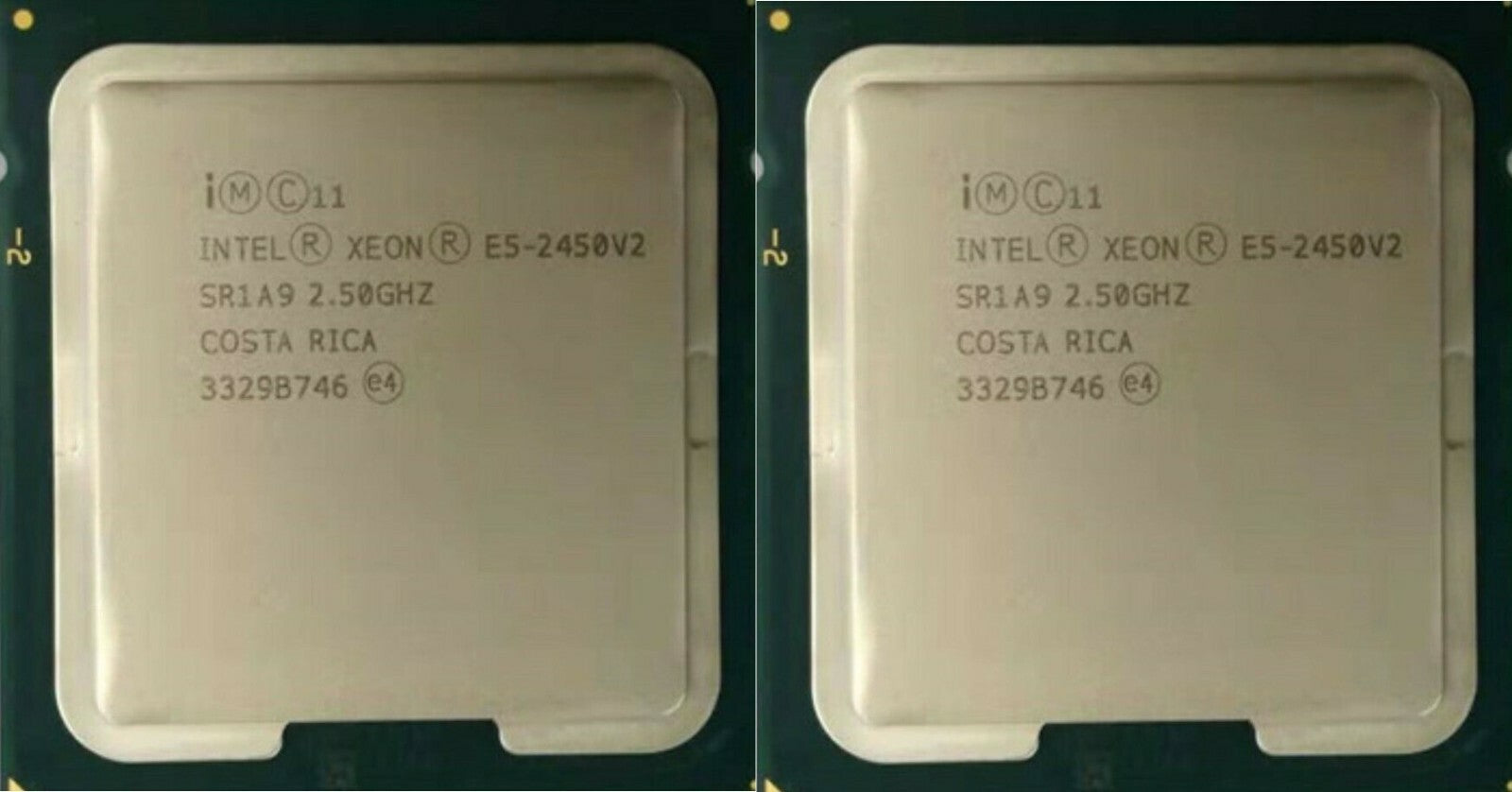 Matching Pair Intel Xeon E5-2450v2 8-Core 3.30GHz 20MB 8GT/s CPU Processor SR1A9