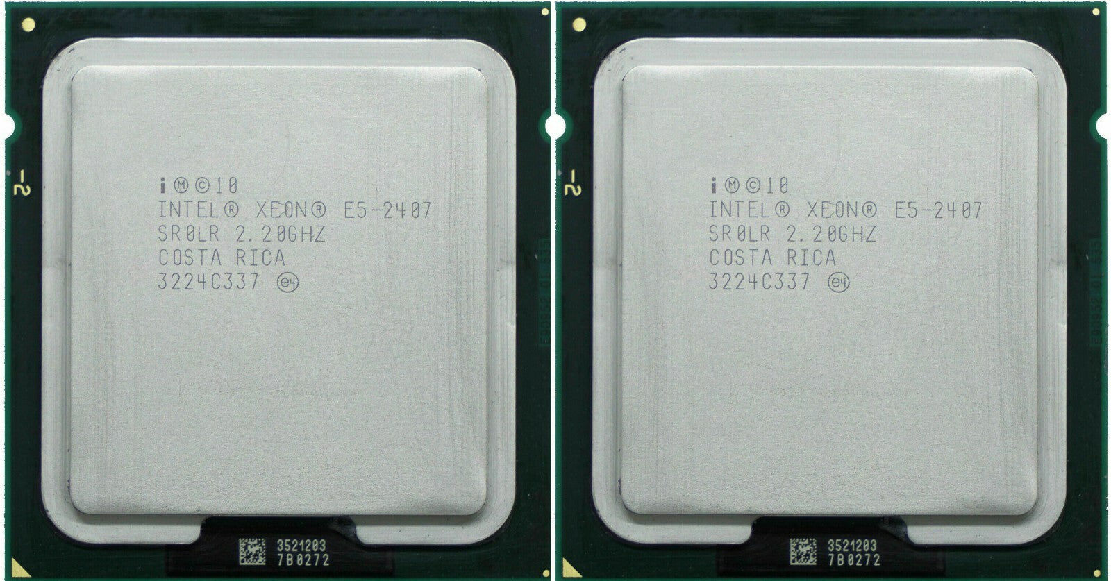 Matching Pair Intel Xeon E5-2407 4-Core 2.2GHz 10MB 6.4 GT/s CPU Processor SR0LR