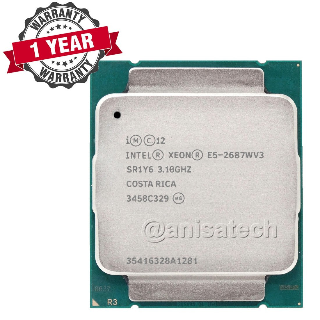 Intel Xeon Processor E5-2687Wv3 10-Core 25MB Cache 3.10GHz  SR1Y6 TURBO  3.50Ghz