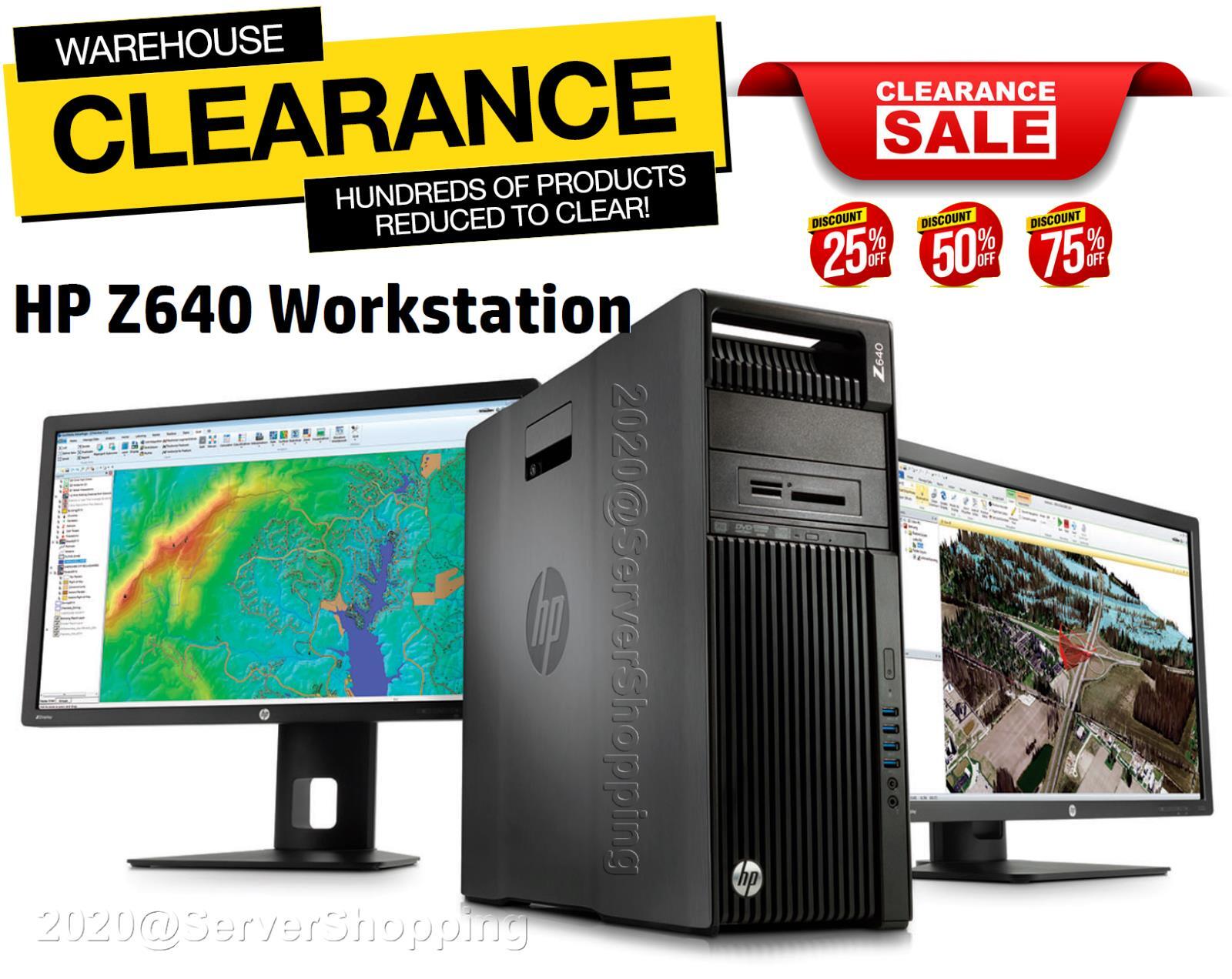 HP Z640 Workstation 2x Xeon E5-2680v4 28-CORE Turbo 3.30GHz 64GB DDR4 - 2TB NVMe