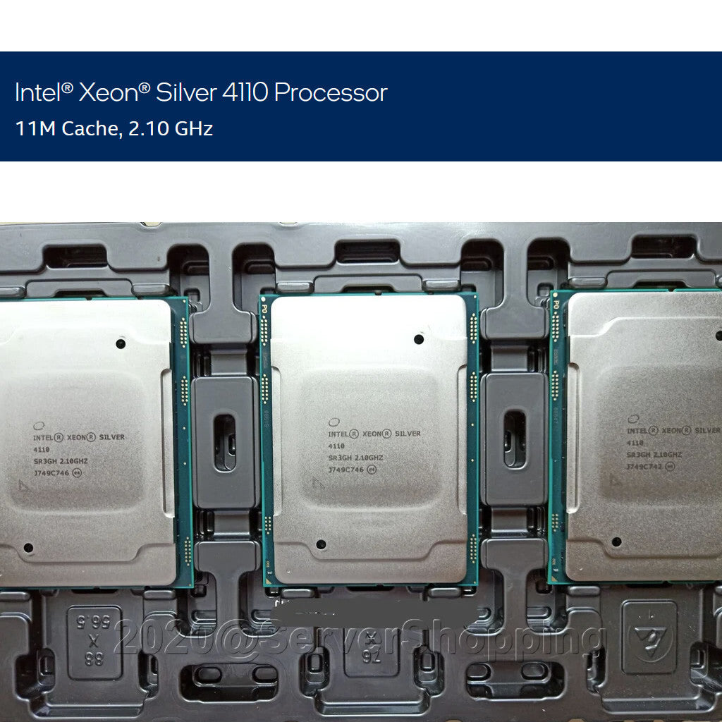Intel Xeon Silver 4110 2.1Ghz 8-Core Server Processor SR3GH  TURBO 3.00 GHz