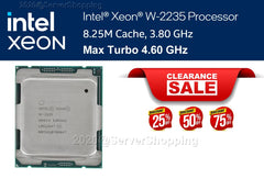 INTEL XEON W-2235 CPU PROCESSOR 6CORE 3.80GHz 8.25MB L3 CACHE 130W SRGVA 4.60GHz