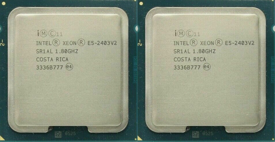 Matching Pair Intel Xeon E5-2403v2 4Core 1.8GHz 10MB 6.4GT/s CPU Processor SR1AL
