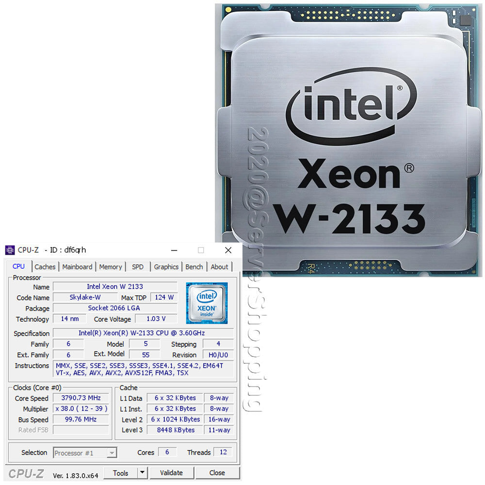 DELL T5820 3.60GHz Xeon W-2133 128GB DDR4 ULTRA 512GB NVMe SSD FREE Quadro K2200