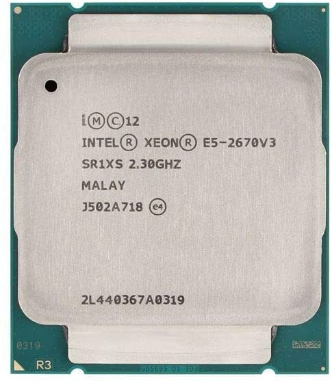 Intel Xeon E5-2670 v3 12-Core 3.10GHz 30MB 9.6GT/s LGA2011-3 CPU-Processor SR1XS