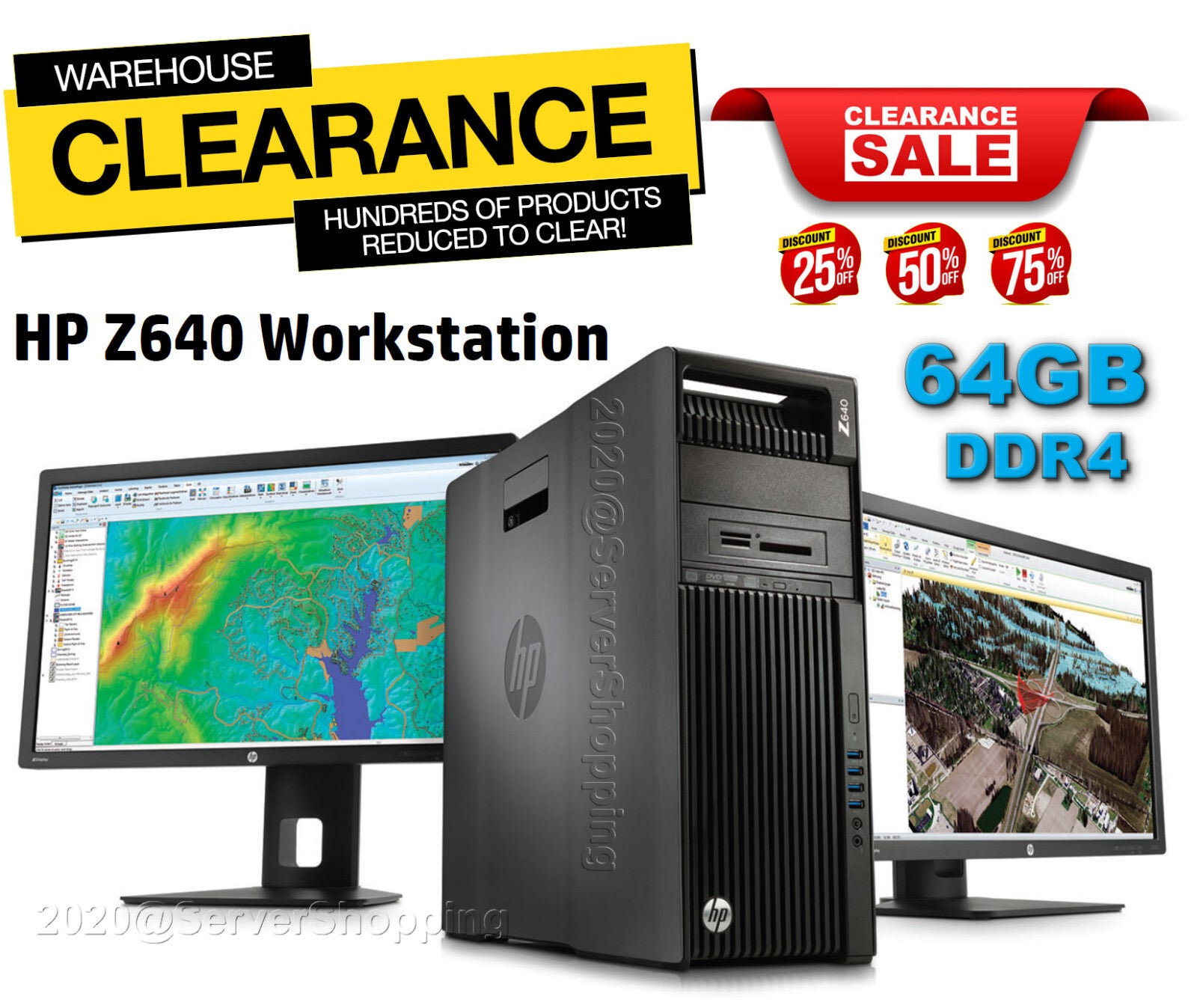 HP Z640 Workstation Xeon E5-2680v4 14-CORE Turbo 3.30GHz 64GB DDR4 256GB NVMe