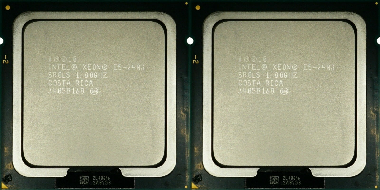 Matching Pair Intel Xeon E5-2403 4Core 1.80GHz 10MB 6.4 GT/s CPU Processor SR1AL
