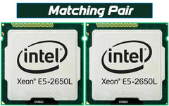 Matched Pair Intel Xeon E5-2650L Eight-Core Processor 1.80GHz 8.0GT/s 20MB Cache