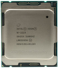 INTEL XEON W-2223 CPU PROCESSOR 4CORE 3.60GHz 8.25MB L3 CACHE 120W SRGSX 3.90GHz