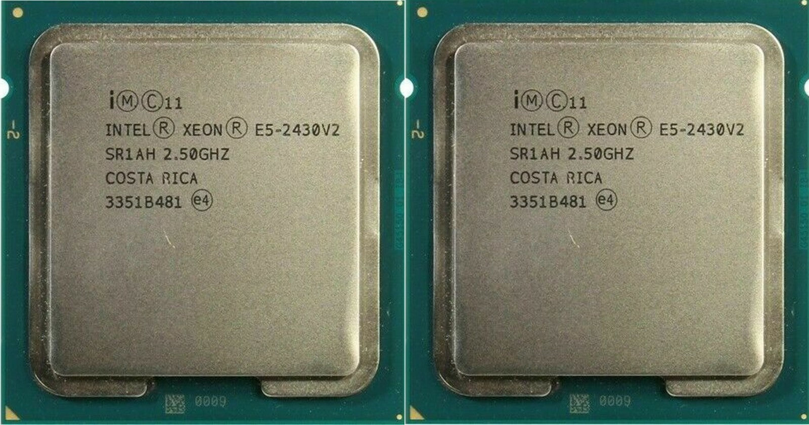 Matching Pair Intel Xeon E5-2430v2 6-Core 15MB 7.2GT/s Processor SR1AH 3.00GHz