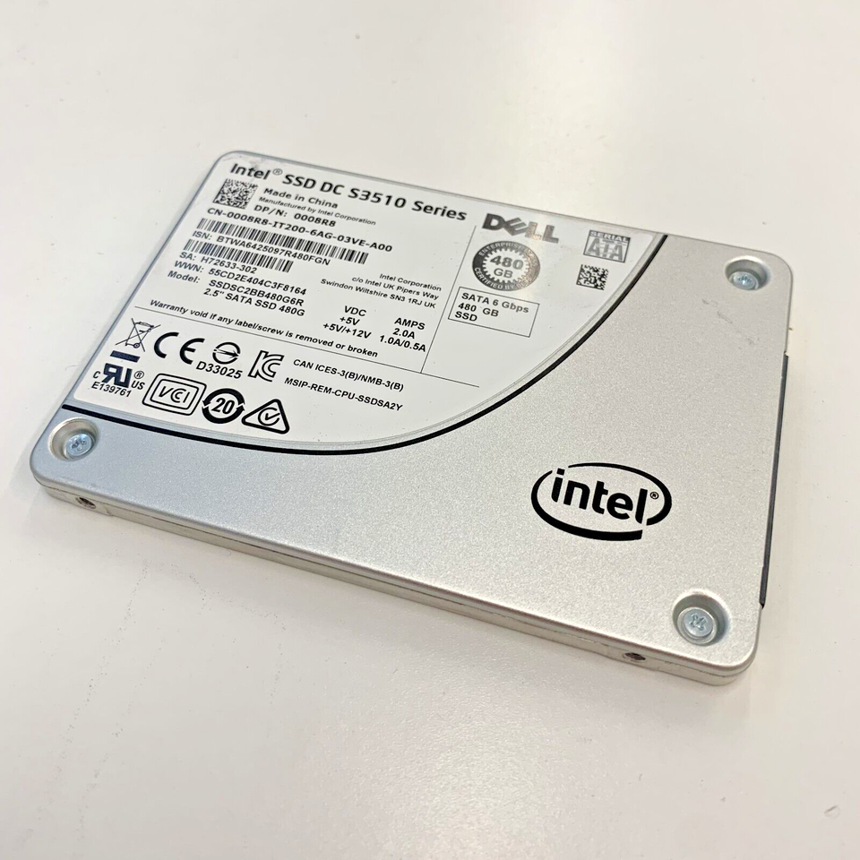 INTEL 480GB SSD 2.5"  S3510 SATA 6Gb/s Enterprise SSDSC2BB480G6R