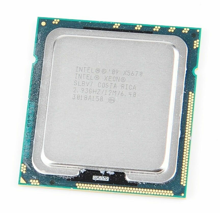 INTEL XEON X5670 2.93GHZ 6-CORE SLBV7 12MBCache CPU PROCESSOR Turbo 3.33 GHz