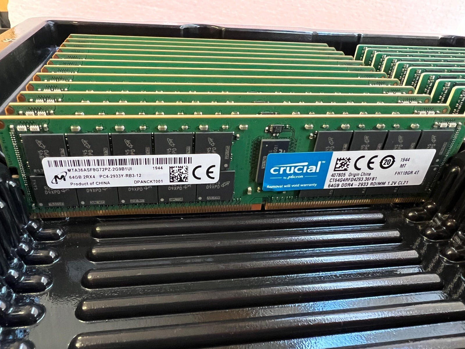 64GB Micron MT DDR4 2Rx4 2933 ECC RDIMM PC4-2933Y-RB3 MTA36ASFBG72PZ-2G9B1UI RAM